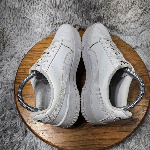 Puma Carina Womens Size 8 Retro White Casual Lowtop Shoes Sneakers 374107-01 - Picture 4 of 10